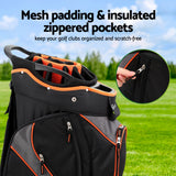 NNEDSZ 14 Ways Dividers Golf Bag Stand Insulated Carry Bag Zippered Rain Cover