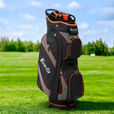 NNEDSZ 14 Ways Dividers Golf Bag Stand Insulated Carry Bag Zippered Rain Cover