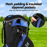 NNEDSZ 6 Way Dividers Golf Bag Stand Insulated Carry Bag Zippered Rain Cover