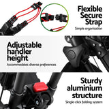 NNEDSZ Golf Buggy Foldable Trolley Golf Cart Swivel Wheel Umbrella Bottle Stand