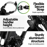 NNEDSZ Golf Buggy Foldable Trolley Golf Cart Wheels Umbrella Bottle Holder