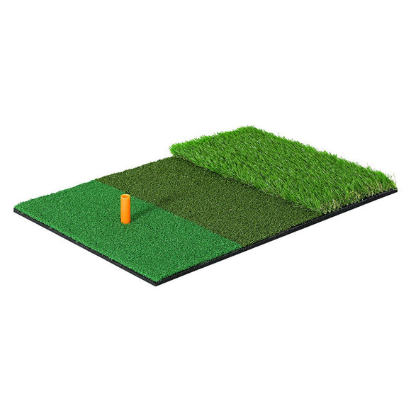 NNEDSZ Golf Hitting Mat Portable Driving Range Practice Training Aid 3 in 1