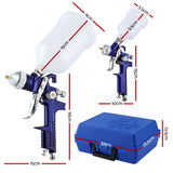NNEDSZ 2PC HVLP Air Spray Gun Gravity Feed Cup Nozzles Included