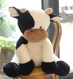 NNEOBA Kawaii Sitting Milk Cow Plush Toy