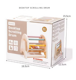 NNEOBA Montessori Wooden Spinning Infant Drum