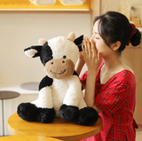 NNEOBA Kawaii Sitting Milk Cow Plush Toy