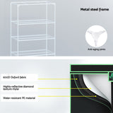 NNEDSZ Greenfingers Grow Tent 100x60x180cm 4 Tiers Kits Hydroponics Indoor Grow System