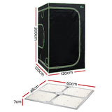 NNEDSZ Greenfingers Grow Tent Light Kit 120x120x200CM 4500W LED Full Spectrum