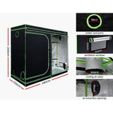 NNEDSZ Greenfingers Grow Tent Light Kit 240x120x200CM 4500W LED Full Spectrum