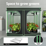 NNEDSZ Greenfingers Grow Tent Kits 240x240x200cm Hydroponics Indoor Grow System Black