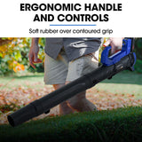 NNEMB 20V Leaf Blower & Line Trimmer / Edger Combo, Kit with 4.0Ah Battery & Fast Charger