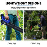 NNEMB 20V Leaf Blower & Line Trimmer / Edger Combo, Kit with 4.0Ah Battery & Fast Charger
