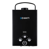 NNEDSZ Portable Gas Water Heater 8L/Min LPG System Black