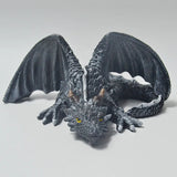 NNEOBA Garden Squatting Dragon Sculpture Guardian Statue Gothic Decor