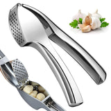 NNEOBA Stainless Steel Garlic Press – Effortless Garlic Mincer & Crusher