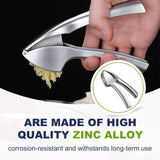 NNEOBA Stainless Steel Garlic Press – Effortless Garlic Mincer & Crusher