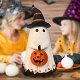 NNEOBA Ghost Pumpkin Figurine Halloween Resin