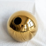 NNEOBA Golden Ball Ceramic Vase for Flower Arrangements
