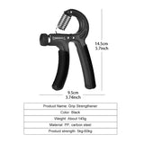 NNEOBA Adjustable Grip Strengthener 5-60KG Hand Exerciser