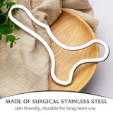 NNEOBA Stainless Steel Gua Sha Scraping Massage Tool Muscle Scraper Silver