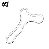 NNEOBA Stainless Steel Gua Sha Scraping Massage Tool Muscle Scraper Silver
