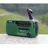NNEOBA Emergency Solar Radio with Flashlight Green