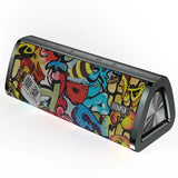 NNEOBA Portable Bluetooth Speaker Black-Graffiti