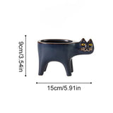 NNEOBA Ceramic Flower Pot Cute Cat Shape Garden Pots Succulent Planter Plant Container Home Desktop Decor Vase For Living Room