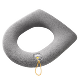 NNEOBA Winter Warm Toilet Seat Cover Closestool Mat 1Pcs Washable Bathroom Accessories Knitting Pure Color Soft O-shape Pad Bidet Cover