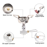 NNEOBA Camping Gas Mini Backpack Stove Silver