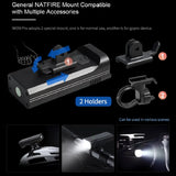 NNEOBA 4800 Lumen USB Bike Light Set Black