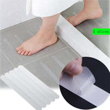 NNEOBA 6-9pcs Anti Slip Strips Transparent Shower Stickers Bath Safety Strips Non Slip Strips for Bathtubs Showers Stairs Floors