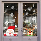 NNEOBA Joyful Christmas Glass Stickers: Festive Home Decor Ornaments