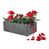 NNEOBA Felt Grow Bag Rectangle Planting Nursery Pot Outdoor Garden Flower Planting Bag with Handle Garden Vegetable Planting Container