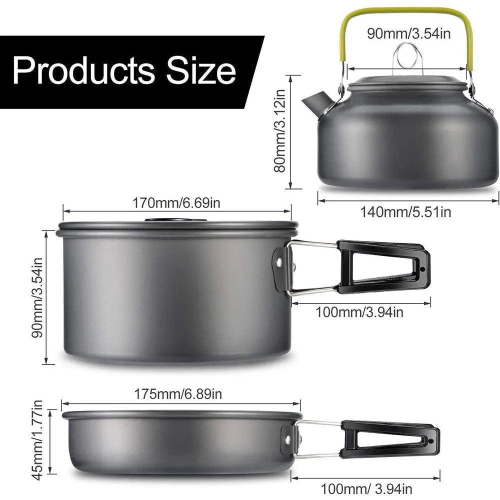 Kit De Cuisine De Camping Portable NNEOBA - Nécessaire De Cuisine Pliable - Neuf Sous Blister