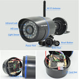 NNEOBA 4MP WiFi Wired Outdoor IP Security Camera
