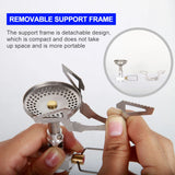 NNEOBA Camping Gas Mini Backpack Stove Silver