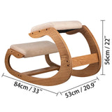 NNEOBA Ergonomic Wooden Kneeling Chair