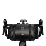 NNEOBA Waterproof Handlebar Bike Bag 8L Front Tube Trunk Pannier Black