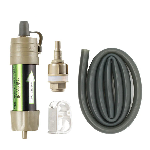 NNEOBA Camping Water Filter Straw Brown