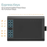 NNEOBA M106K Pro Graphics Tablet with Battery-Free Pen