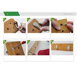 NNEOBA Concise Style Bedroom Furniture Coat Rack Clothes Hanger Hooks Living Room Closet Bamboo Hat Racks Coat Hanger Wall Hook 4 Hooks