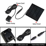 NNEOBA Solar Panel Powered Water Fountain