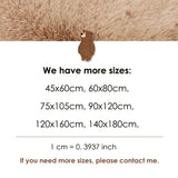 NNEOBA Luxurious Bear Rug Super Soft Carpet - Brown, 120x160cm