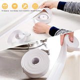 NNEOBA Bathroom Shower Sink Bath Sealing Strip Tape White