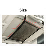 NNEOBA SUV Car Ceiling Storage Net Breathable Mesh Roof Cargo Organizer Black