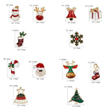 NNEOBA Enchanting Christmas Trio: 3pcs/Set Festive Enamel Brooches & Pins