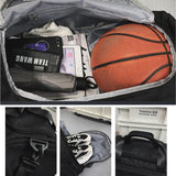 NNEOBA Waterproof Dry-Wet Separation Backpack Duffel Black
