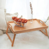 NNEOBA Foldable Laptop Stand & Breakfast Tray - Cozy Bedroom Desk