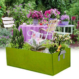NNEOBA Felt Grow Bag Rectangle Planting Nursery Pot Outdoor Garden Flower Planting Bag with Handle Garden Vegetable Planting Container